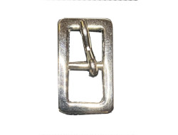 Boucle de ceinture métal argent 8 mm