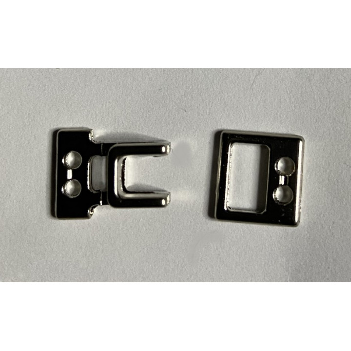 Attache crochet argent  - 1