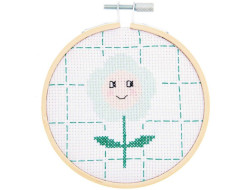 Kit Broderie Point de Croix Fleur - Rico Design Rico Design - 1