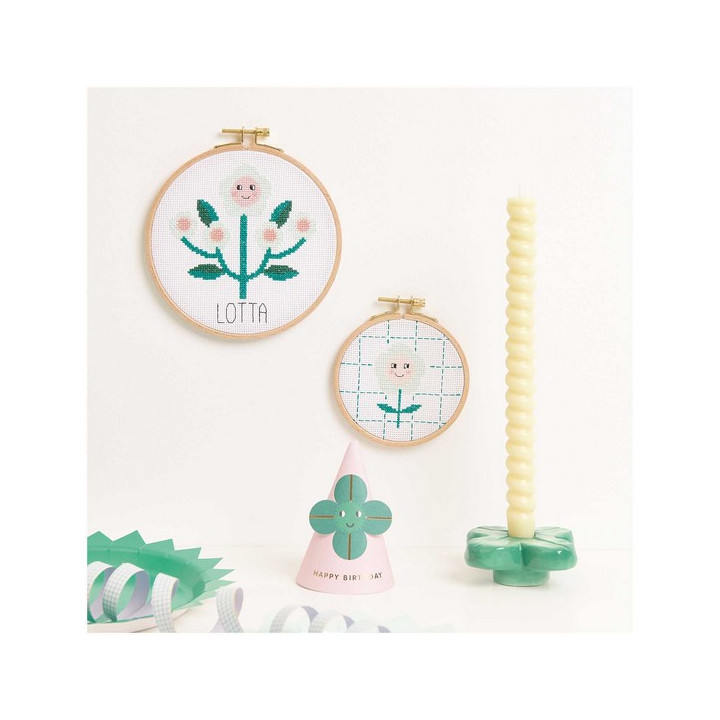 Kit Broderie Point de Croix Fleur - Rico Design Rico Design - 4