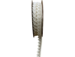 Dentelle coton écru - 18 mm