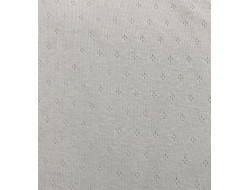 Tissu jersey tricot ajouré Blanc