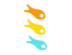 Lot de 10 mini navettes jacquard