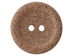 Bouton brun foncé recyclé 34 mm