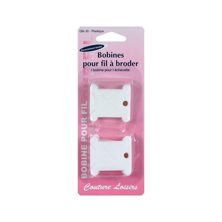 Cartonnettes en plastique pour fils à broder  - 1