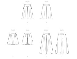 Patron jupe-culotte, pantalon ou short - Mc Call's M8260  - 4