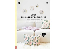 181 - Livre de Broderie Just Bees + Fruits + Flowers - Collection RICO
