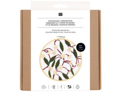 Kit Broderie Point de Croix Fleurs de cerisier, Rico Design