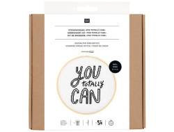 Kit Broderie Point de Croix tableau "You totally can ", Rico Design