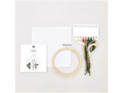 Kit Broderie Point de Croix tableau fleur de fraise, Rico Design Rico Design - 4