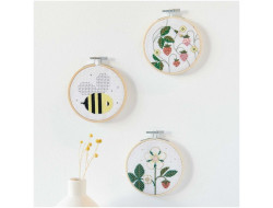 Kit Broderie Point de Croix tableau fleur de fraise, Rico Design Rico Design - 5