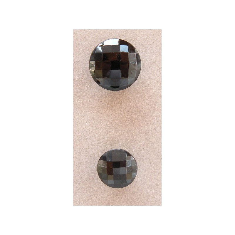 Bouton de jais noir, fantasie, pour vêtements Mercerie Floriane Bouton de jais noir, fantasie, pour vêtements Mercerie Floriane