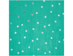 Tissu Mousseline froissée Etoiles Rico Design