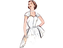 Patron robe vintage femme McCall's M8280  - 4