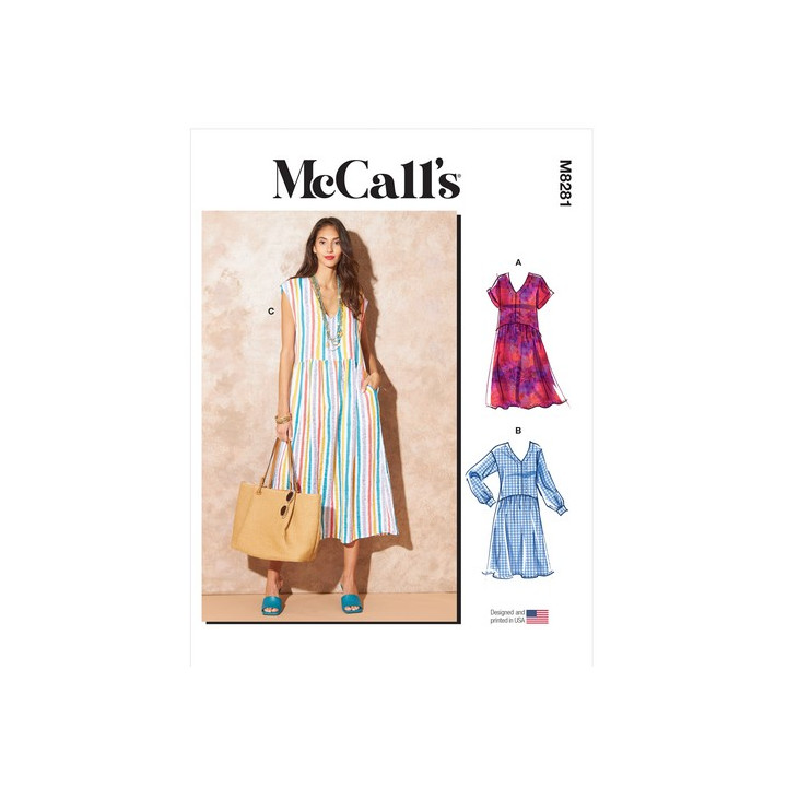 Patron robe  femme McCall's M8281  - 1