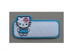 Ecusson thermocollant Hello Kitty bleu  - 1