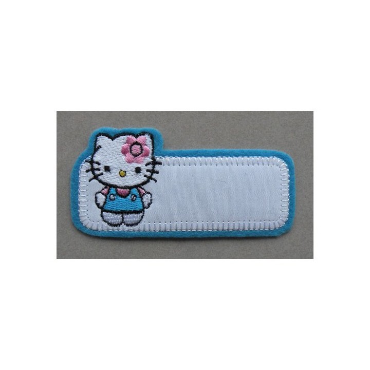 Ecusson thermocollant Hello Kitty bleu  - 1