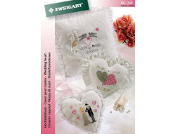 Fiche broderie Coeur pour mariés 248 ZWEIGART