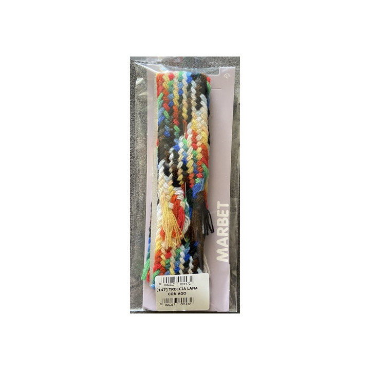 Tresse de laine avec aiguille  - 1
