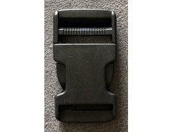 Boucle sac à dos, sacoche noire 30 mm