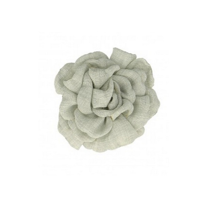 Fleur sur broche - Vert saule  - 1