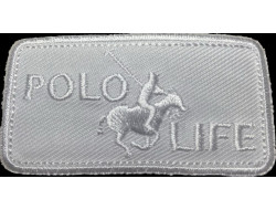 Ecusson thermocollant Polo Life blanc