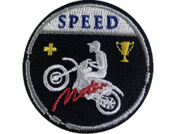 Écusson thermocollant moto cross