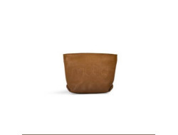Trousse de rangement en cuir MUUD - LAURA MAKE-UP BAG - Whisky