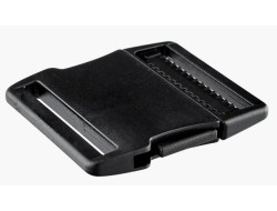 Boucle plate sac à dos, sacoche noire 20 mm  - 2