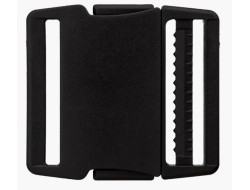 Boucle plate sac à dos, sacoche noire 20 mm