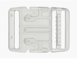 Boucle plate sac à dos, sacoche transparent 20 mm