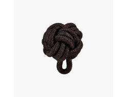 Boutons boule tressé noir