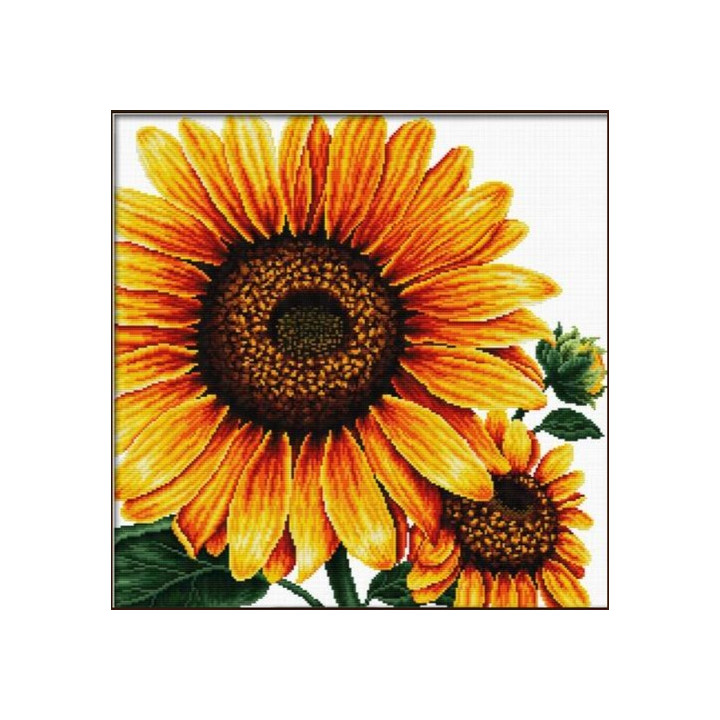No count cross stitch Tournesol