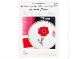 French'Kits Broderie décorative Grande fleur