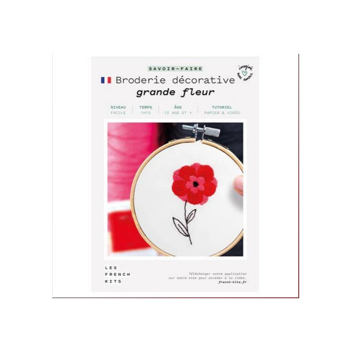 French'Kits Broderie décorative Grande fleur