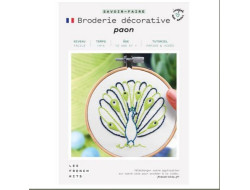 French'Kits Broderie décorative Paon