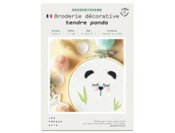 French'Kits Broderie décorative Tendre panda