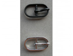 Boucle métal noire ou argent 12 mm