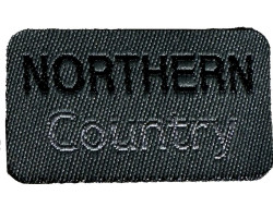 Écusson thermocollant gris Northern country  - 1