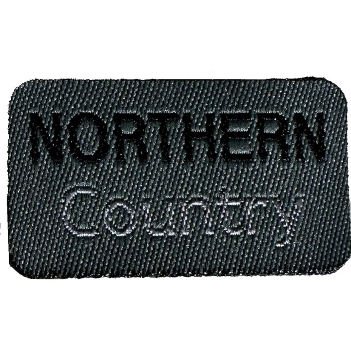 Écusson thermocollant gris Northern country  - 1