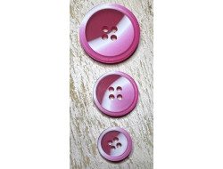Bouton rose et blanc  - 1