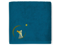 Serviette de toilette 50 x 100 - Laton pétrole  - 1