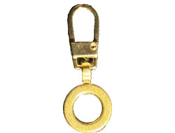 Tirette fantaisie pour fermeture à glissière doré  - 1