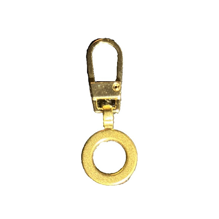 Tirette fantaisie pour fermeture à glissière doré  - 1