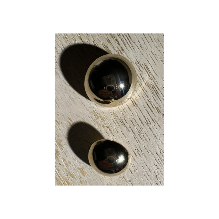 Boutons boule 18 et 22 mm- Doré  - 1