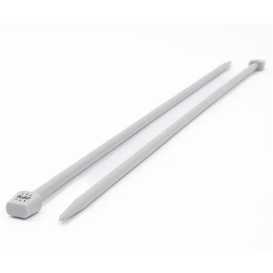 Aiguilles à tricoter PPY Alu gris 40cm du 2 .5 au 5 mm  - 1