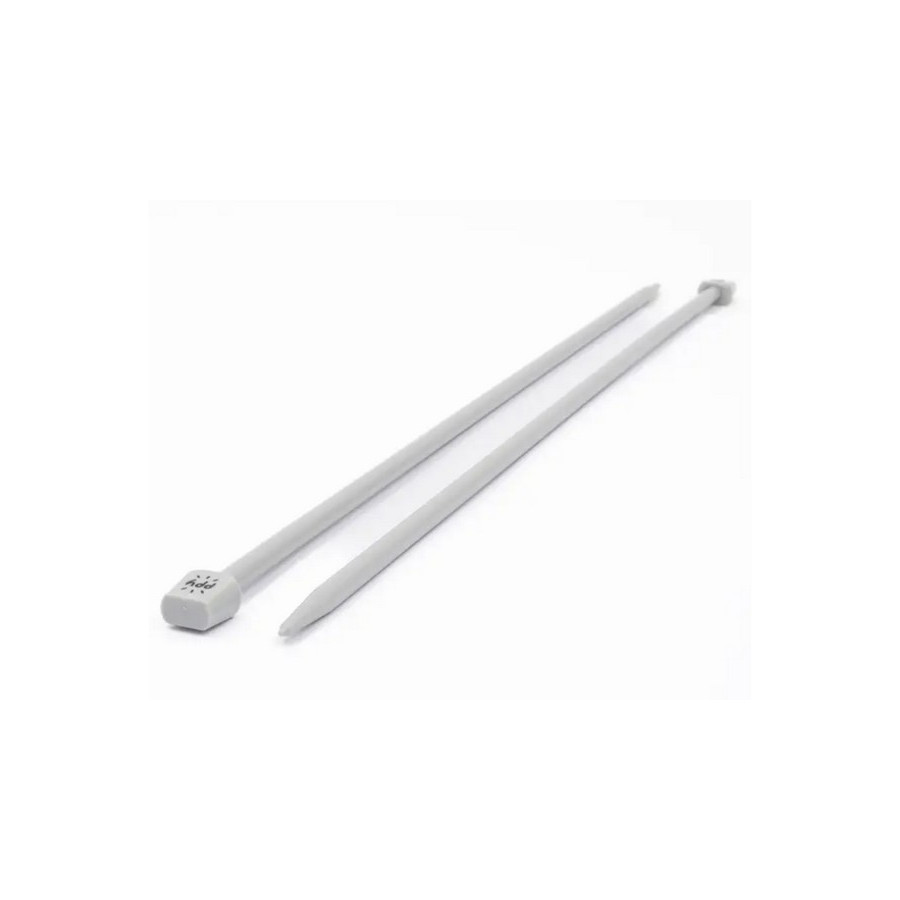 Aiguilles à tricoter PPY Alu gris 40cm du 2 .5 au 5 mm  - 1