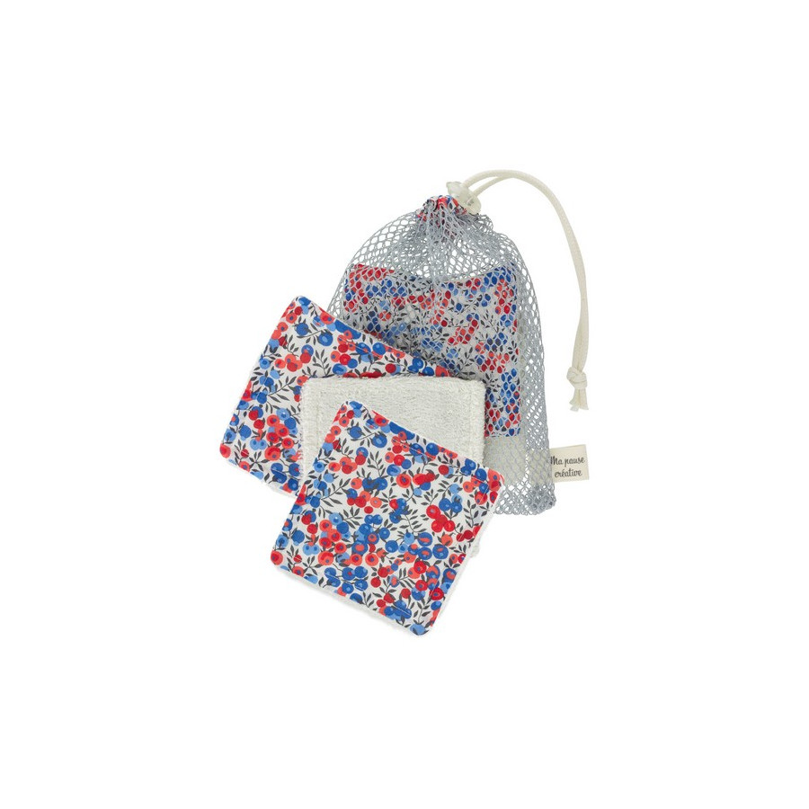 Kit couture 6 lingettes avec sac filet  - 2
