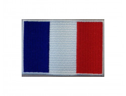 Écusson Patch brodé thermocollant - OURSON, VOITURE CAR BLEU ** 7 x 4,5 cm  **