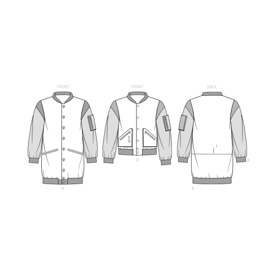 patron blouson BOMBER homme - Mc Call's ME2010  - 3